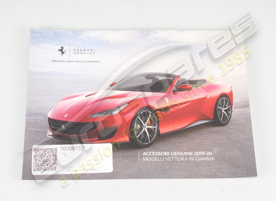 NEW FERRARI FG BROCHURE IN RANGE CAR MOD. PART NUMBER 70006157 (1) new ferrari fg brochure in range car mod. part number 70006157 (1)