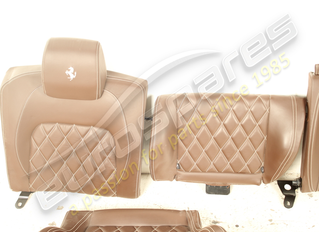 USED FERRARI COMPLETE SEAT SET WITH REAR SCREENS. PART NUMBER EAP1564144 (17) used ferrari complete seat set with rear screens. part number eap1564144 (17)