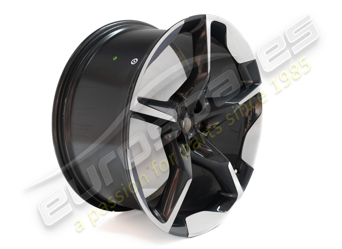 used ferrari rh rear wheel 23'' (diamond cut/gray). part number 895996 (2)