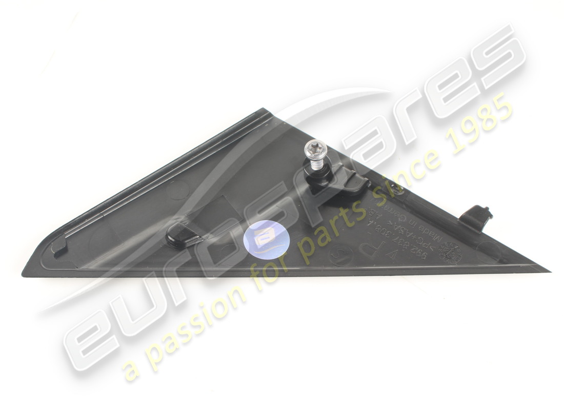 used porsche cover right glass channel matt black. part number 992837308aok1 (2)