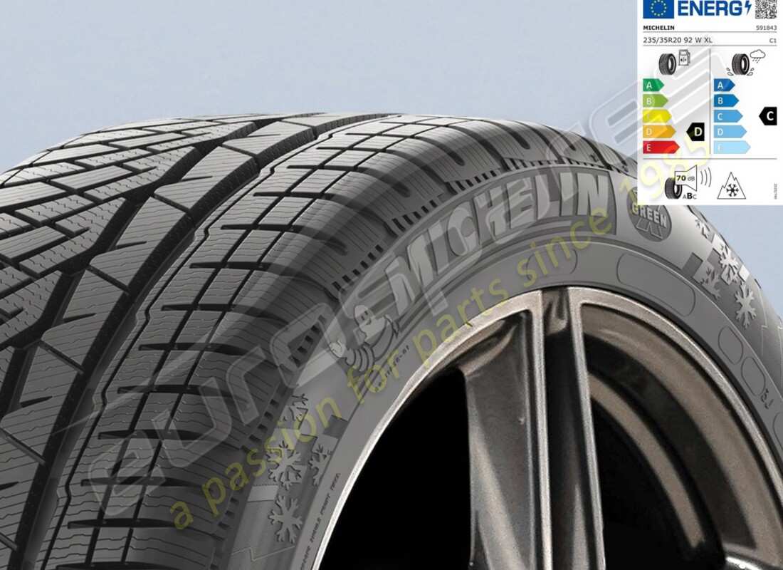 new ferrari michelin front winter tyre pilot alpin pa4, 235-35 r20 (92w). part number 304003 (1)