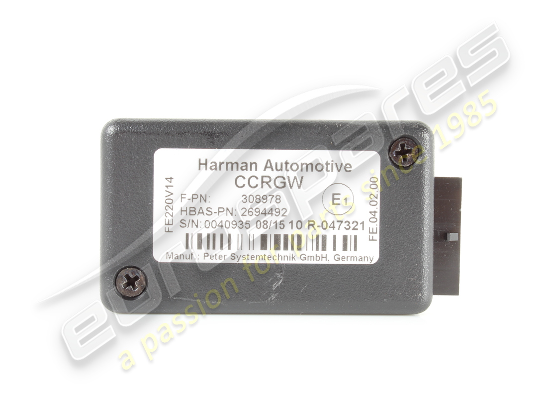 USED FERRARI CAN BOX. PART NUMBER 308978 (1) used ferrari can box. part number 308978 (1)