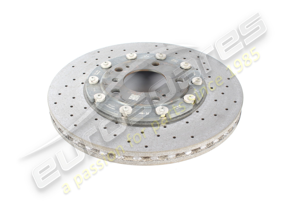 USED LAMBORGHINI CERAMIC BRAKE DISC (VENTED), 370 X 30. PART NUMBER 4M0615602H (2) used lamborghini ceramic brake disc (vented), 370 x 30. part number 4m0615602h (2)