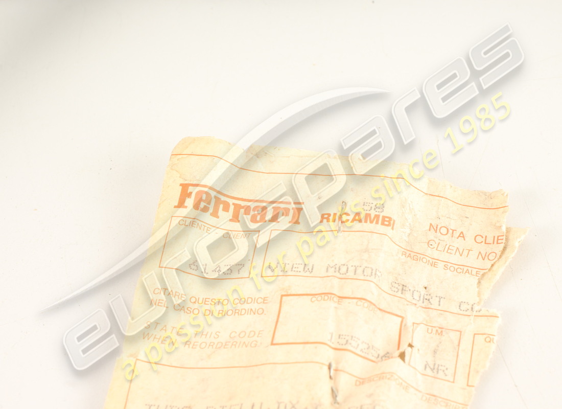 NEW FERRARI RH FUEL RETURN PIPE. PART NUMBER 155256 (2) new ferrari rh fuel return pipe. part number 155256 (2)