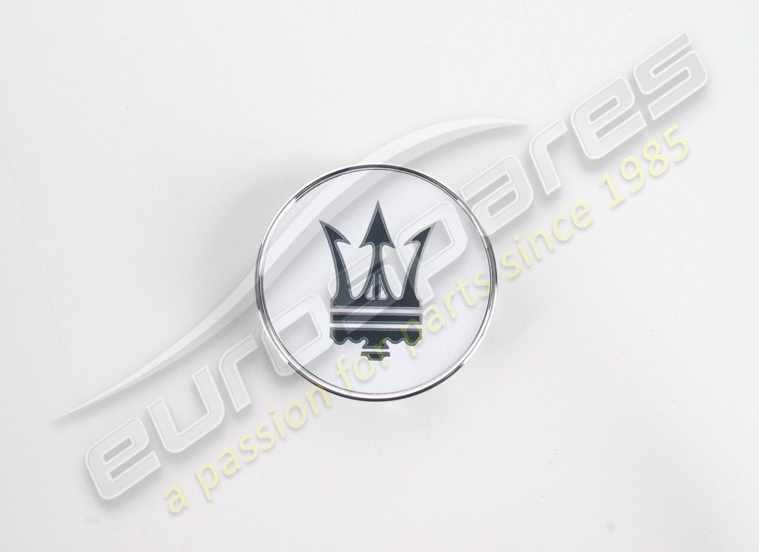 NEW EUROSPARES MASERATI WHEEL BADGE. PART NUMBER 367202106 (1) new eurospares maserati wheel badge. part number 367202106 (1)