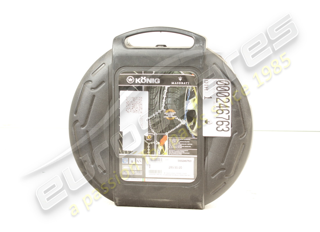 NEW MASERATI SNOW CHAINS QP 285/30 R20. PART NUMBER 246763 (1) new maserati snow chains qp 285/30 r20. part number 246763 (1)