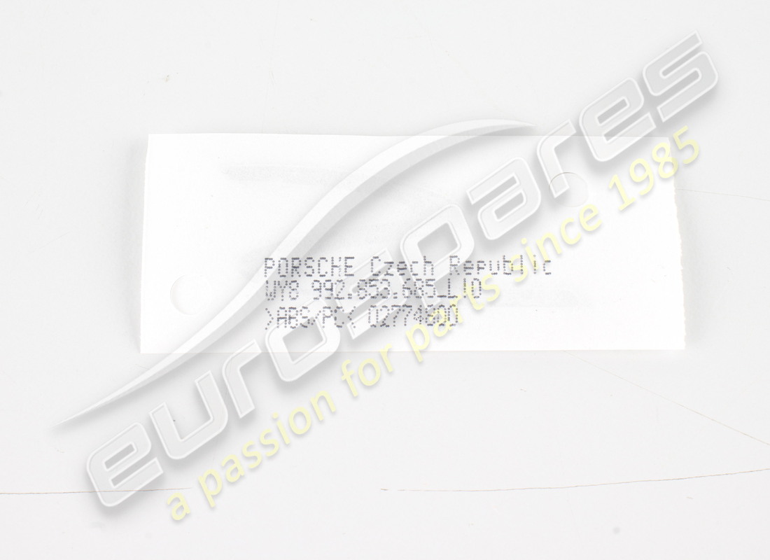 NEW PORSCHE INSCRIPTION SILVER. PART NUMBER 992853685LI0 (2) new porsche inscription silver. part number 992853685li0 (2)