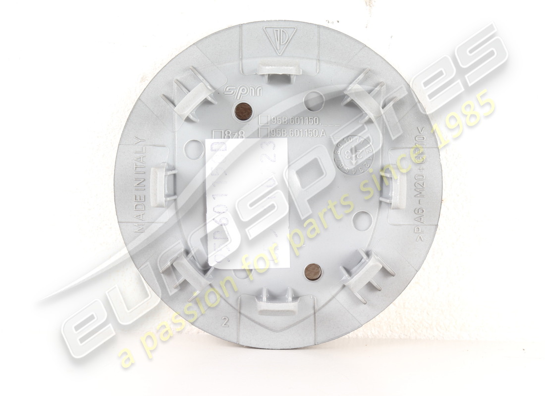new porsche wheel cap concave - multi-coloured (pr:1np) platinum satin-matt. part number 95b601150dob5 (2)