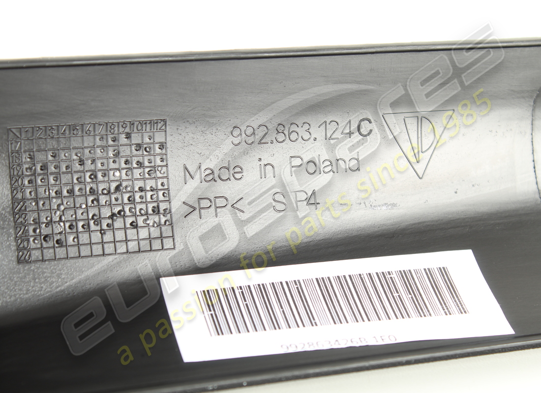 NEW PORSCHE SIDE MEMBER TRIM BLACK. PART NUMBER 992863426B1E0 (3) new porsche side member trim black. part number 992863426b1e0 (3)
