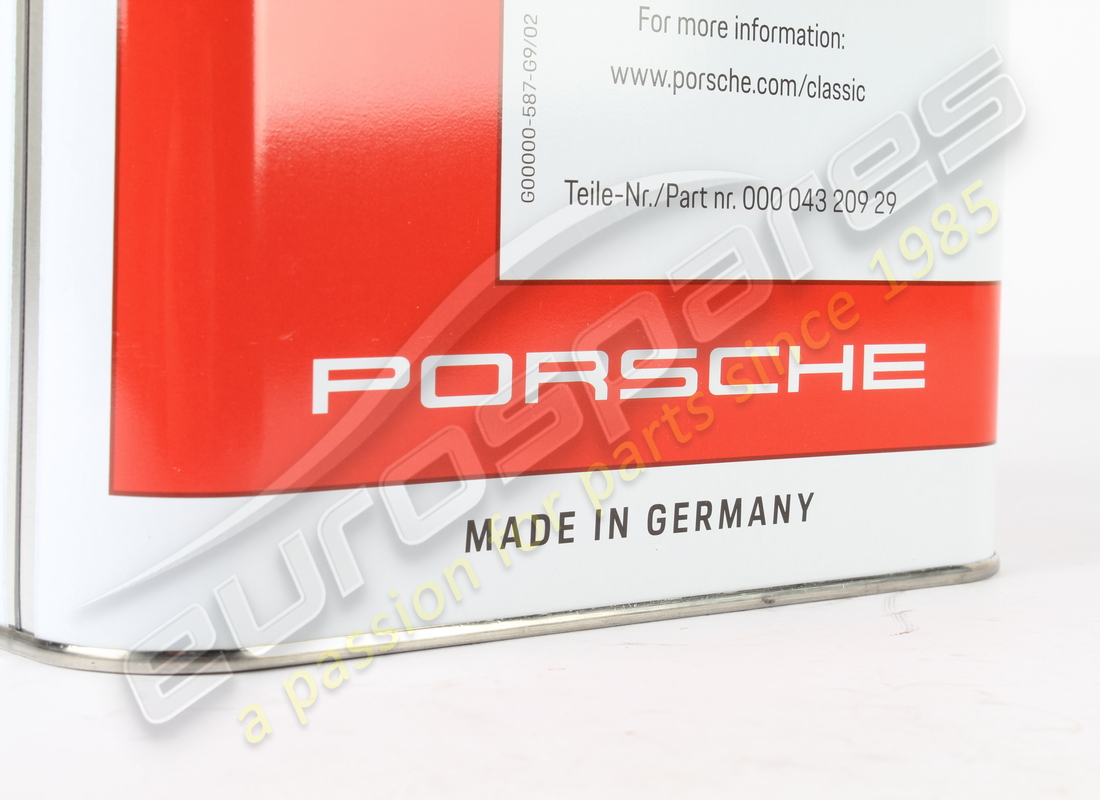 NEW PORSCHE ENGINE OIL - PORSCHE CLASSIC 20W50 - 5L. PART NUMBER 00004320929 (4) new porsche engine oil - porsche classic 20w50 - 5l. part number 00004320929 (4)