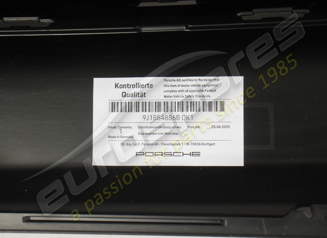 new porsche side member trim matt black. part number 9j1854886bok1 (8)