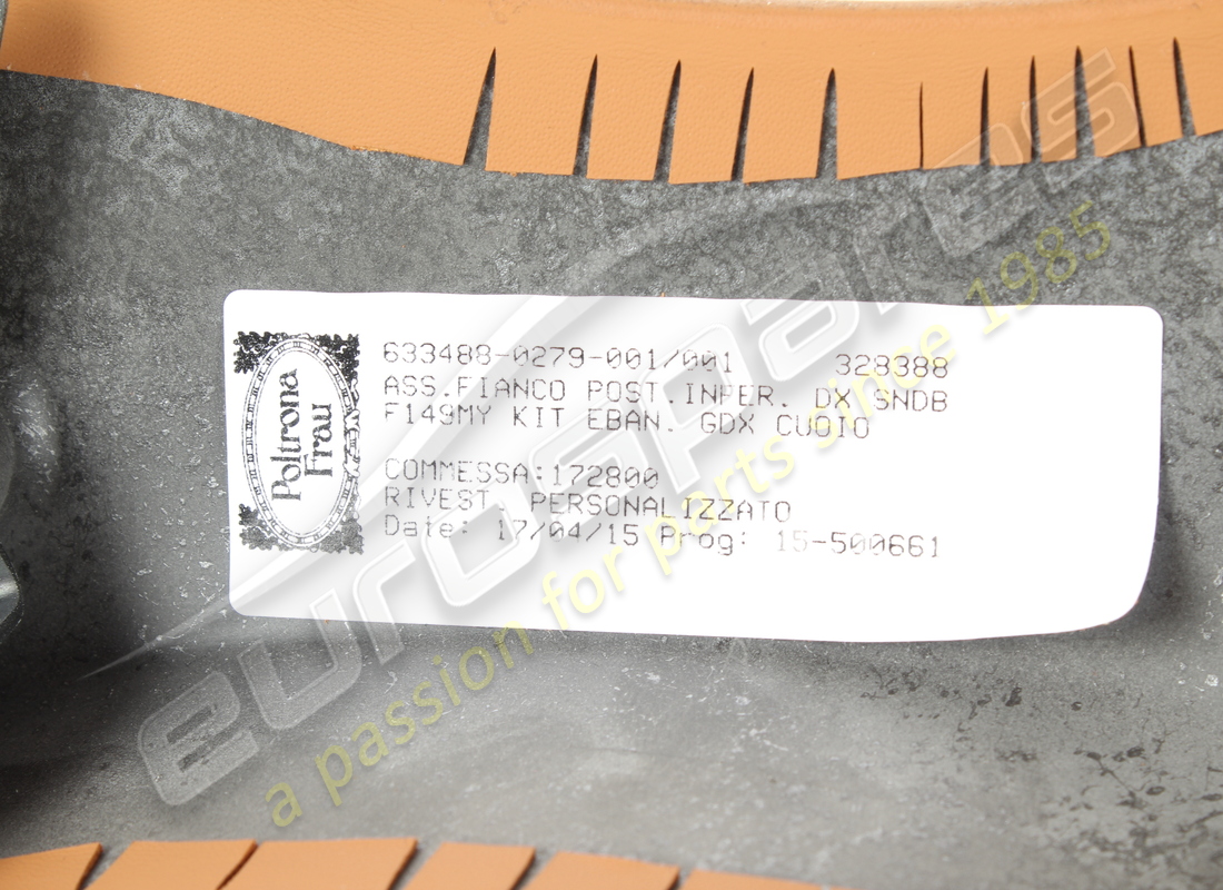 used ferrari rh lateral trim. part number 86449729 (5)