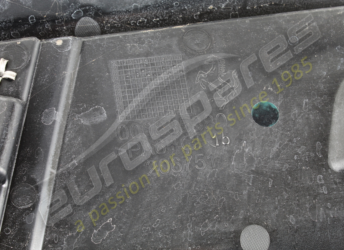 USED FERRARI REAR ENGINE COMPARTMENT LID. PART NUMBER 885377 (2) used ferrari rear engine compartment lid. part number 885377 (2)