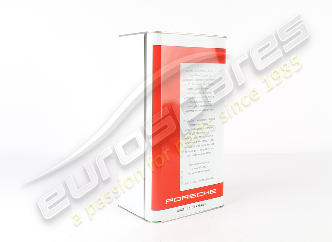 NEW PORSCHE ENGINE OIL - PORSCHE CLASSIC 20W50 - 5L. PART NUMBER 00004320929 (3) new porsche engine oil - porsche classic 20w50 - 5l. part number 00004320929 (3)