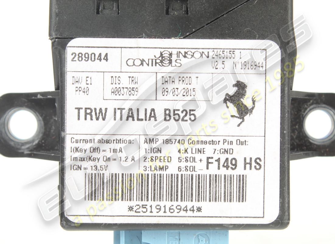 used ferrari hydraulic steering control e. part number 289044 (2)