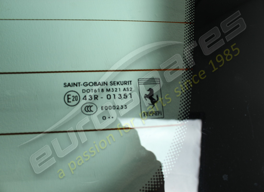 USED FERRARI REAR SCREEN. PART NUMBER 770316 (2) used ferrari rear screen. part number 770316 (2)