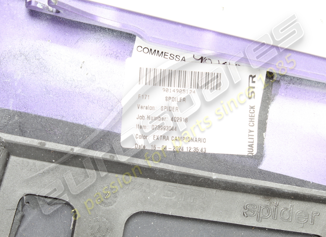 used ferrari complete upper spoiler cover. part number 985821722 (3)