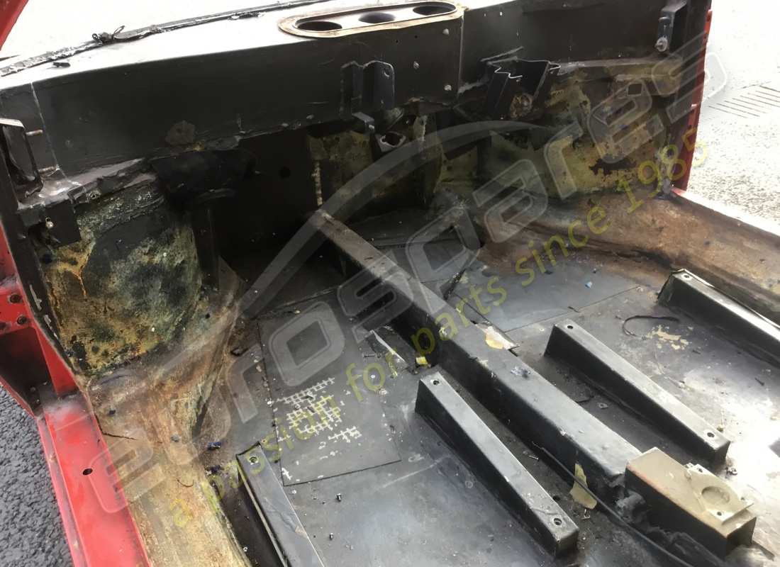 USED EUROSPARES FERRARI 308 GT4 DINO (1979) RHD BODYSHELL & CHASSIS. PART NUMBER EAP1390100 (7) used eurospares ferrari 308 gt4 dino (1979) rhd bodyshell & chassis. part number eap1390100 (7)