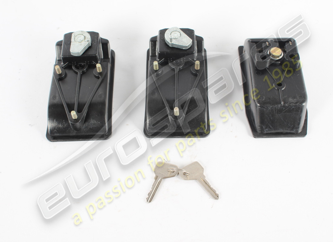 NEW EUROSPARES LOCK SETS (BLACK). PART NUMBER 40354003A (2) new eurospares lock sets (black). part number 40354003a (2)