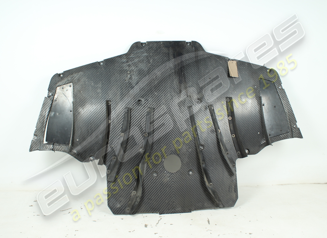 DAMAGED FERRARI FRONT UNDERBODY SHIELD. PART NUMBER 958160 (2) damaged ferrari front underbody shield. part number 958160 (2)