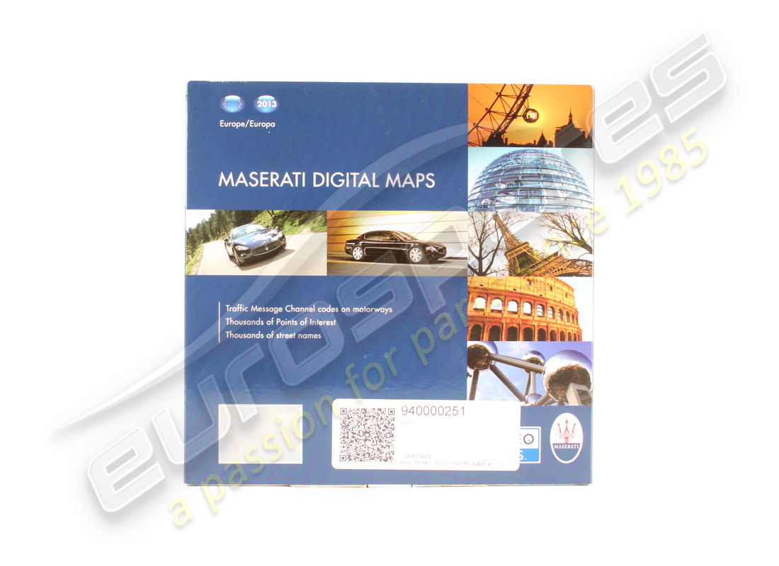 NEW MASERATI NAVIGATION MAP-EUROPE VERSIO. PART NUMBER 940000251 (1) new maserati navigation map-europe versio. part number 940000251 (1)