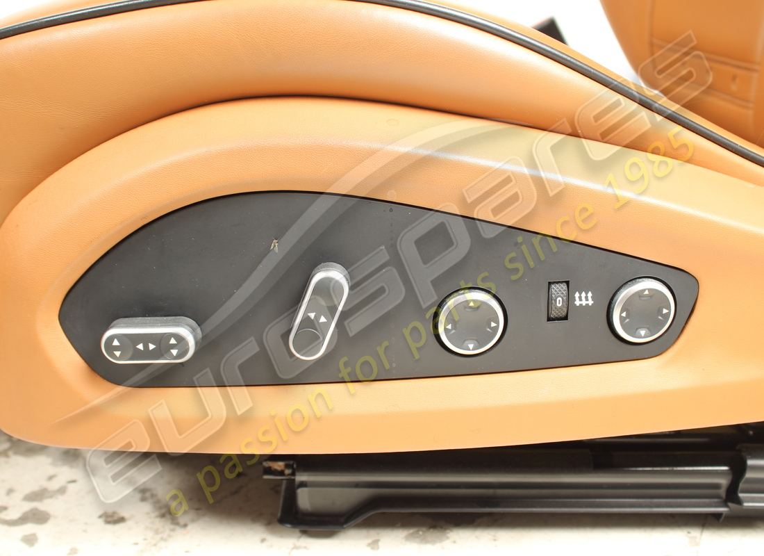 USED EUROSPARES COMPLETE FRONT & REAR SEET SET ( CUIOIO LEATHER WITH BLACK STITCHING ). PART NUMBER EAP1566195 (6) used eurospares complete front & rear seet set ( cuioio leather with black stitching ). part number eap1566195 (6)