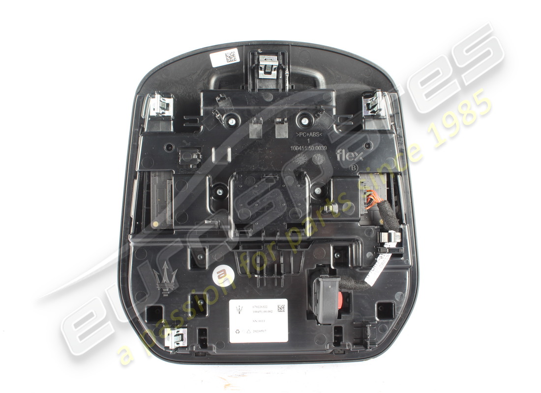 USED MASERATI DOMELIGHT PLATE. PART NUMBER 670226322 (2) used maserati domelight plate. part number 670226322 (2)