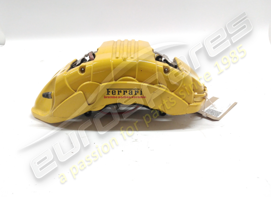USED Ferrari CALIPER COMPLETE CARBON CERAMIC ANT.SX GIALL . PART NUMBER 776910 (1)