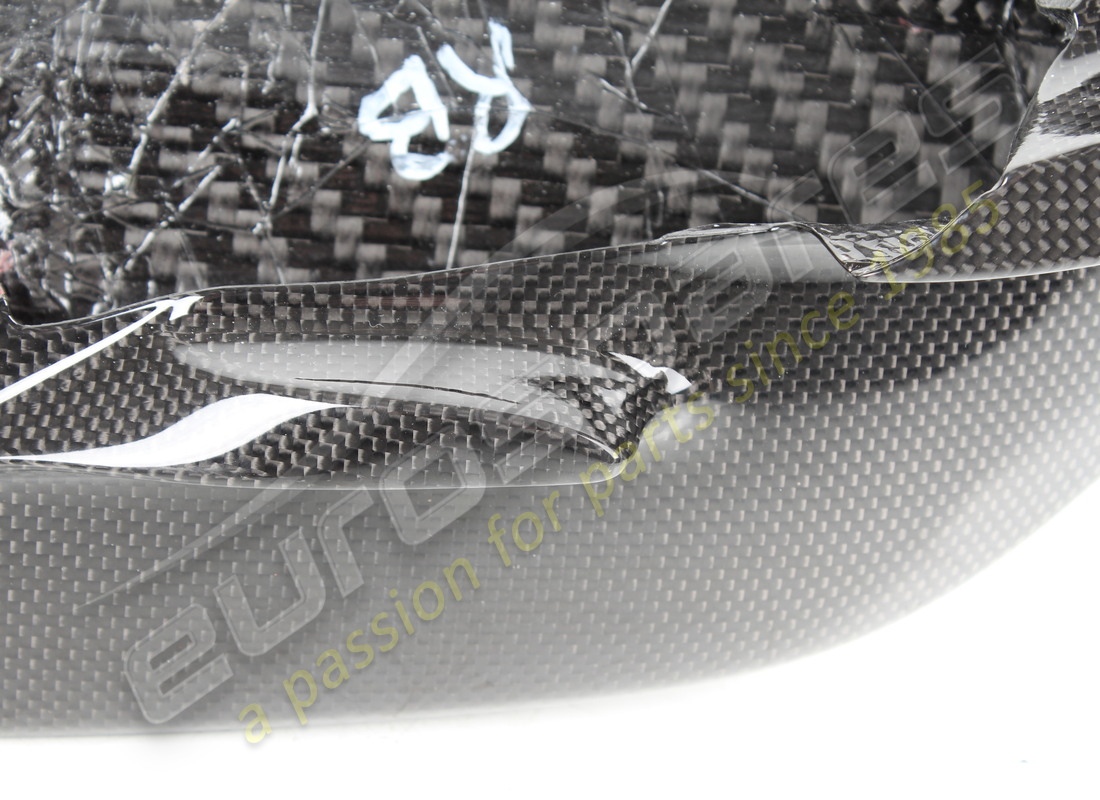 NEW FERRARI LEFT FRONT BUMPER SPOILER (CARBON). PART NUMBER 812587 (4) new ferrari left front bumper spoiler (carbon). part number 812587 (4)