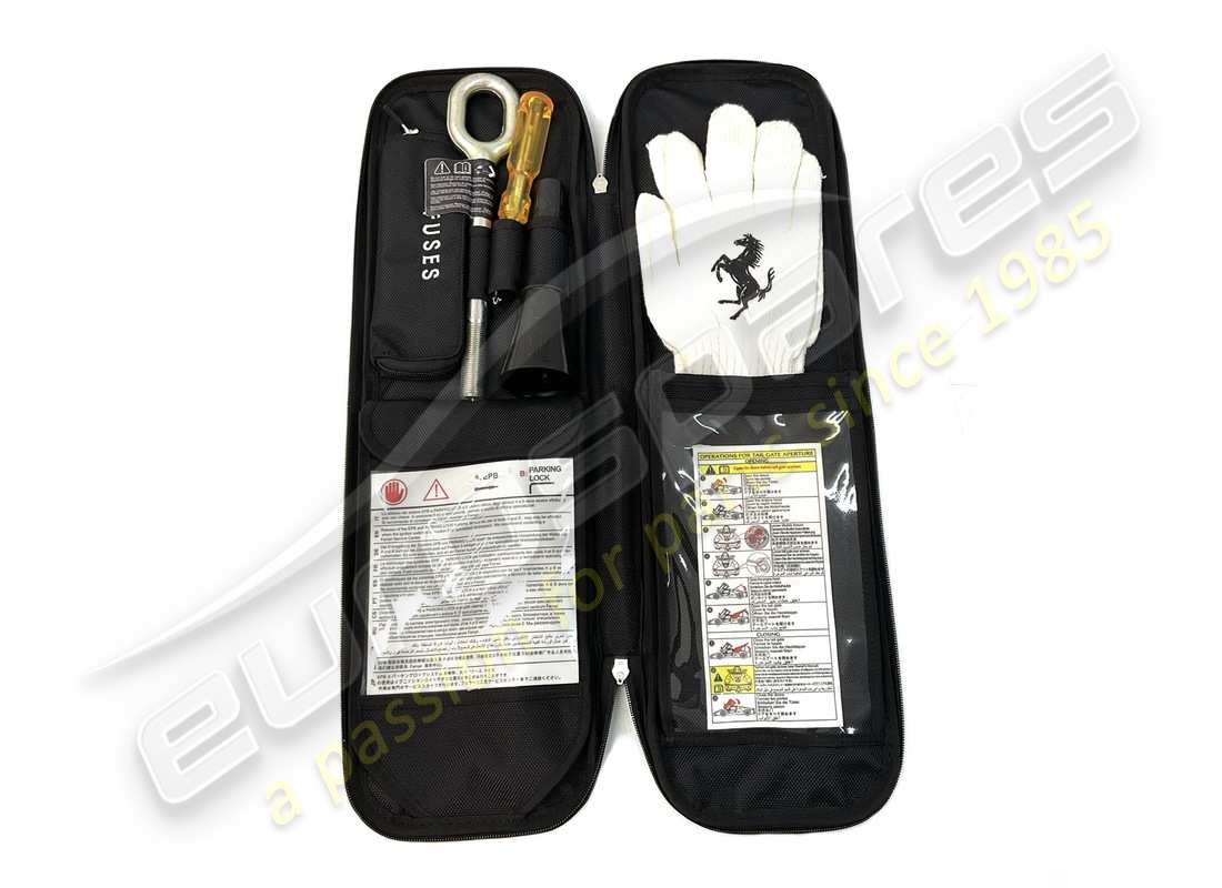 NEW FERRARI COMPLETE TOOL KIT. PART NUMBER 303278 (2) new ferrari complete tool kit. part number 303278 (2)