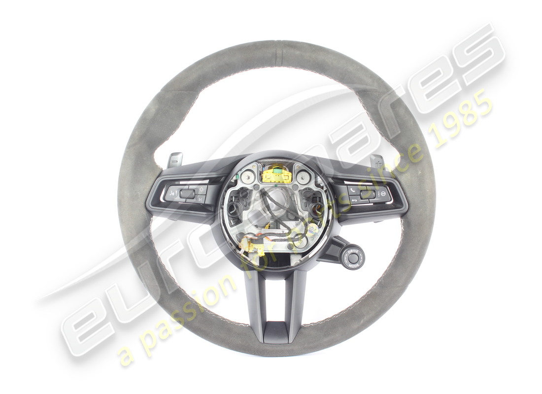 USED Porsche MULTIFUNCTION STEERING WHEEL BLACK/SILVE . PART NUMBER 9GT419091BRQA0 (1)