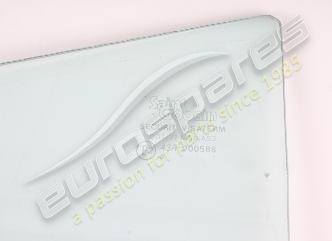 USED FERRARI RH REAR QUARTER LIGHT GLASS GTS. PART NUMBER 60162807 (2) used ferrari rh rear quarter light glass gts. part number 60162807 (2)