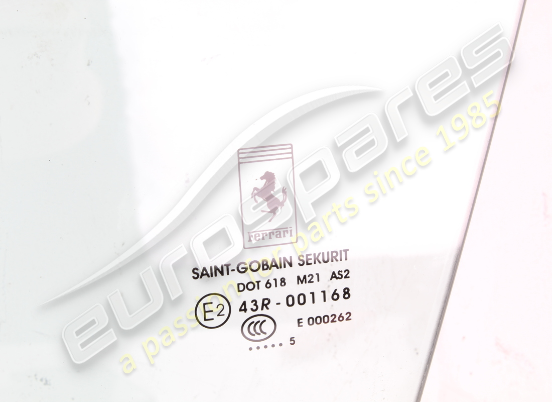 USED FERRARI LH DOOR WINDOW. PART NUMBER 86774200 (2) used ferrari lh door window. part number 86774200 (2)