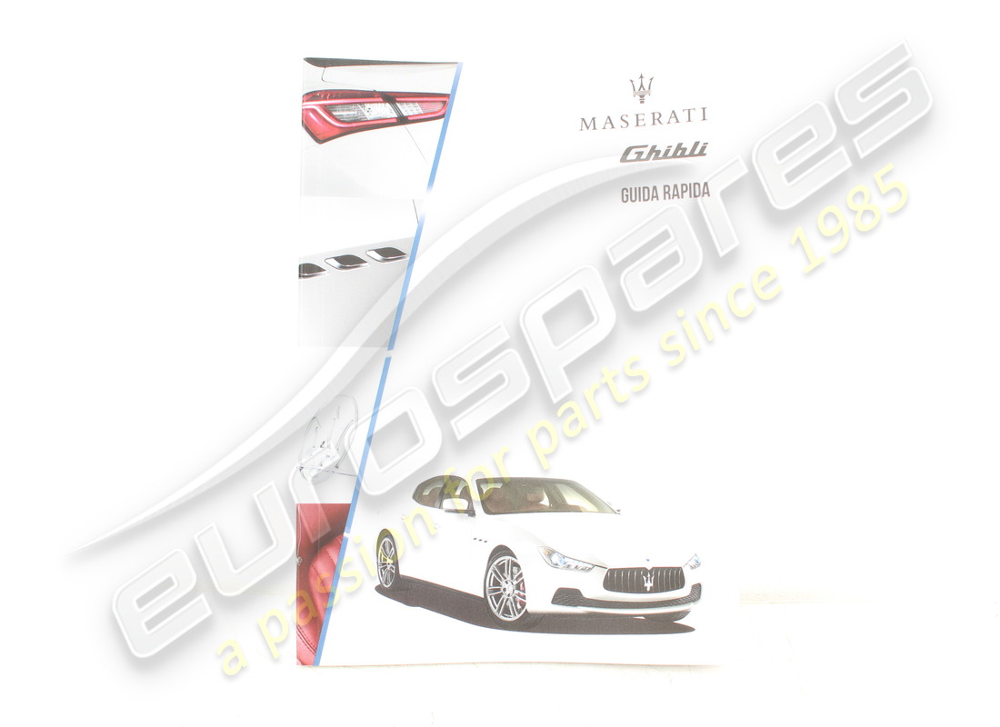 new maserati car quick reference guide it. part number 910041231 (1)