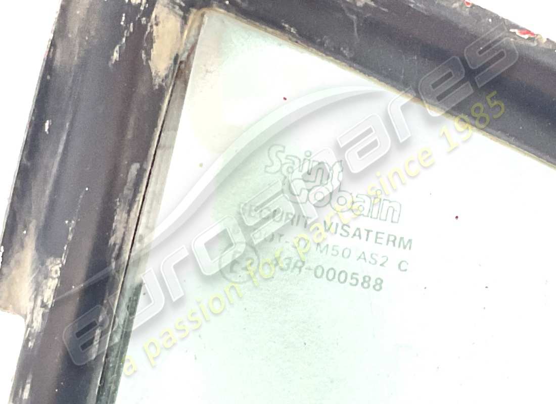 USED FERRARI LH REAR QUARTER LIGHT GLASS GTS. PART NUMBER 60162906 (2) used ferrari lh rear quarter light glass gts. part number 60162906 (2)