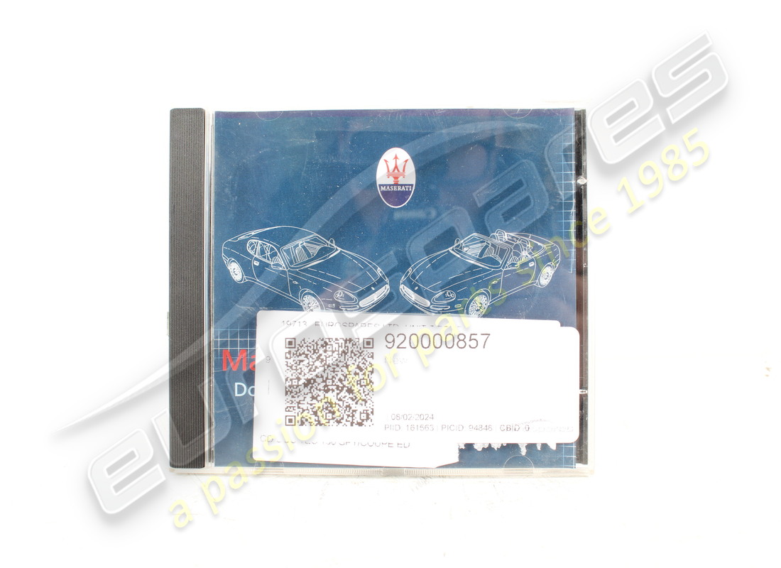 new maserati technical doc cd 138 spyder/coupe it. part number 920000857 (1)