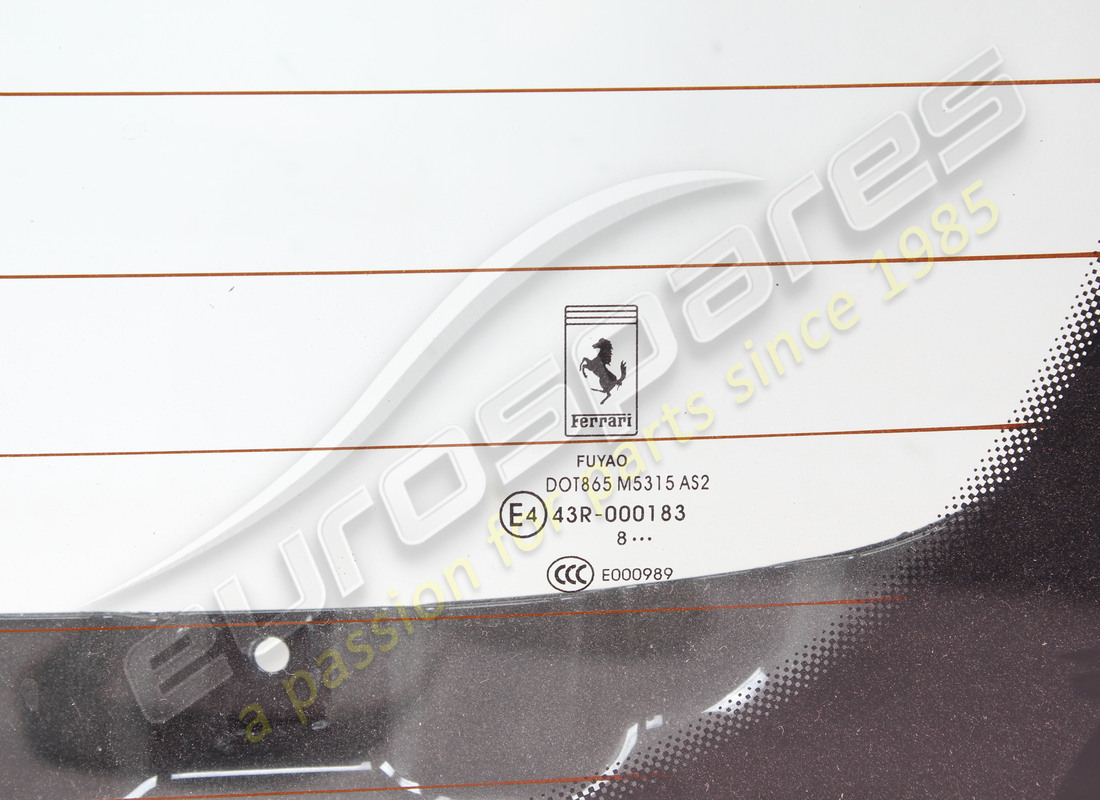 USED FERRARI REAR ROOF PANEL WITH GLASS. PART NUMBER EAP1450336 (3) used ferrari rear roof panel with glass. part number eap1450336 (3)