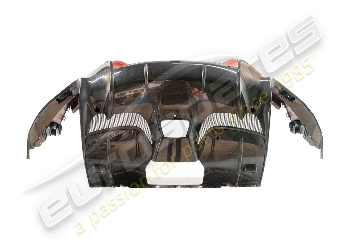 USED EUROSPARES COMPLETE REAR BUMPER & GLOSS FINISH CARBON DIFFUSER. PART NUMBER EAP1552476 (3) used eurospares complete rear bumper & gloss finish carbon diffuser. part number eap1552476 (3)