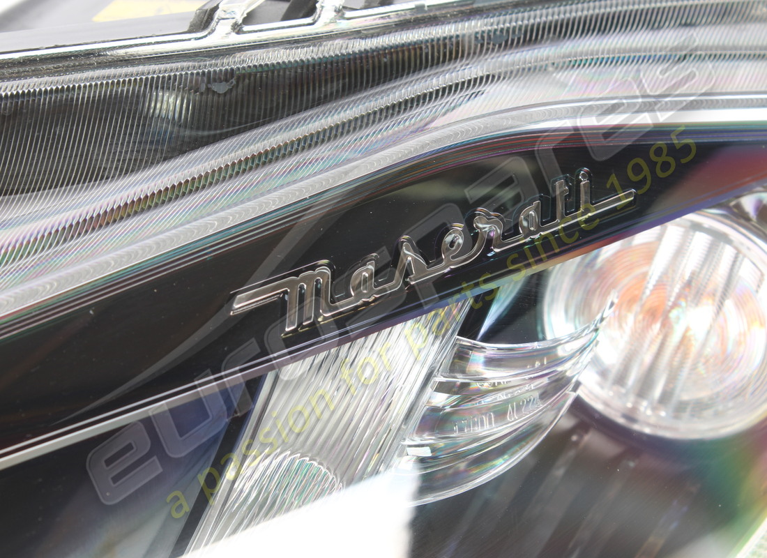 USED MASERATI LH FRONT HEADLIGHT. PART NUMBER 350572 (3) used maserati lh front headlight. part number 350572 (3)