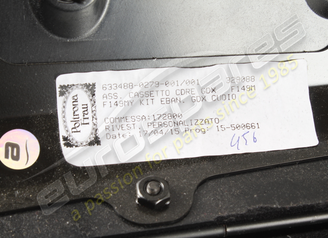 USED EUROSPARES COMPLETE GLOVE BOX ( BLACK LEATHER. PART NUMBER EAP1566236 (4) used eurospares complete glove box ( black leather. part number eap1566236 (4)