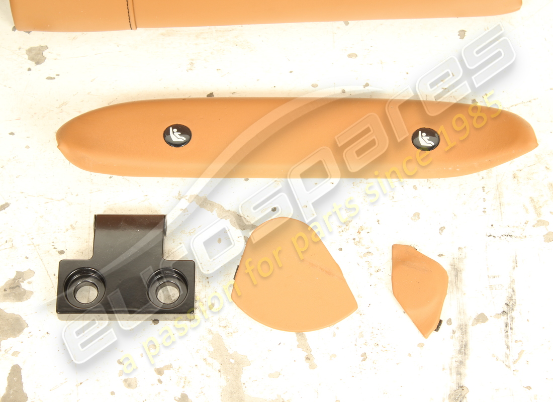 USED EUROSPARES COMPLETE FRONT & REAR SEET SET ( CUIOIO LEATHER WITH BLACK STITCHING ). PART NUMBER EAP1566195 (21) used eurospares complete front & rear seet set ( cuioio leather with black stitching ). part number eap1566195 (21)