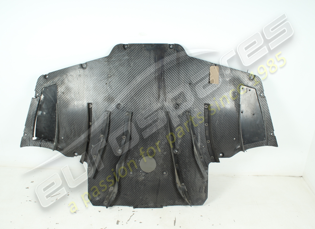 DAMAGED FERRARI FRONT UNDERBODY SHIELD. PART NUMBER 958160 (3) damaged ferrari front underbody shield. part number 958160 (3)