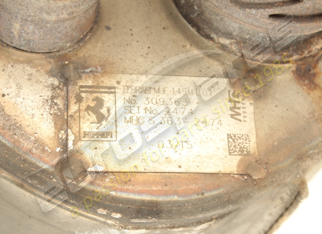 used ferrari rear lh silencer. part number 309363 (5)