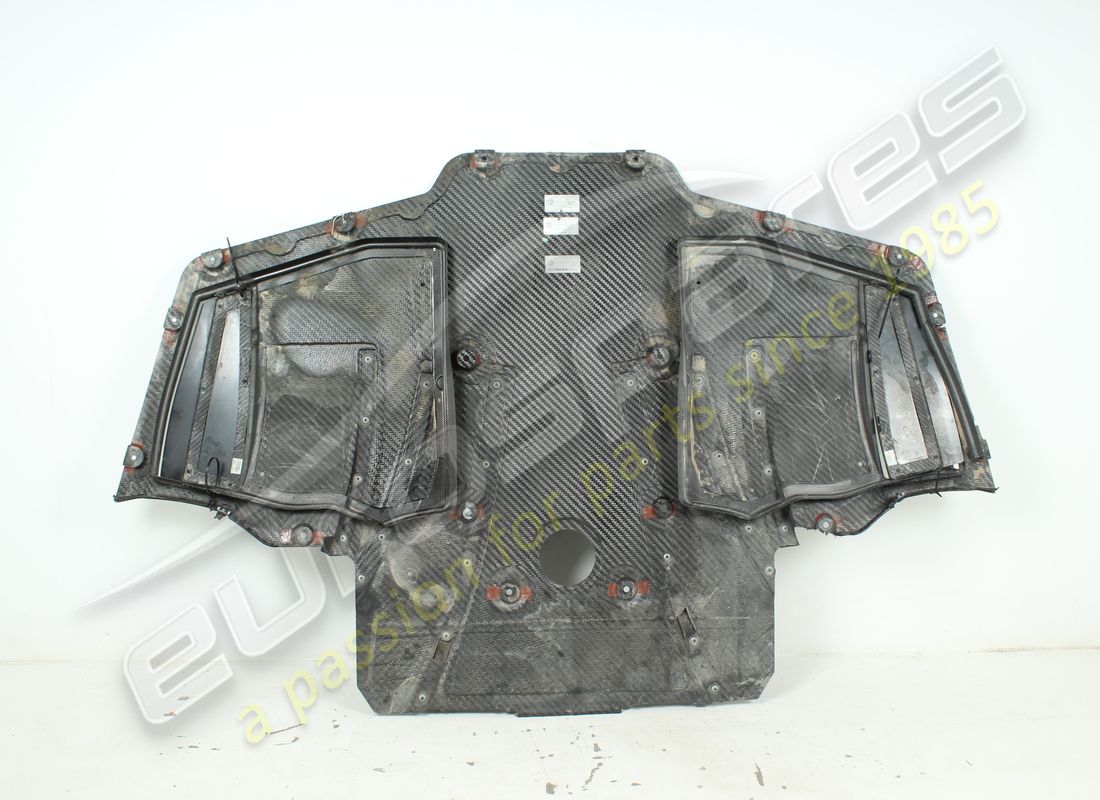 DAMAGED FERRARI FRONT UNDERBODY SHIELD. PART NUMBER 958160 (4) damaged ferrari front underbody shield. part number 958160 (4)