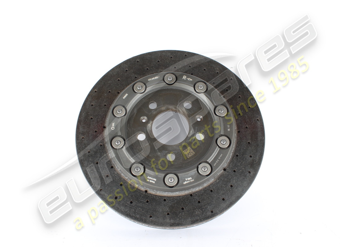 used lamborghini carbon ceramic brake disc (ccp) part number 420615602f
