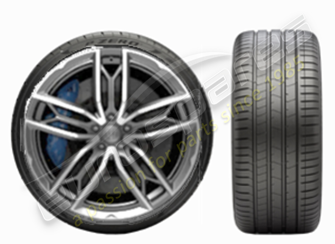 new maserati 21 atlante front pirelli summer alloy wheels. part number 980156902 (1)