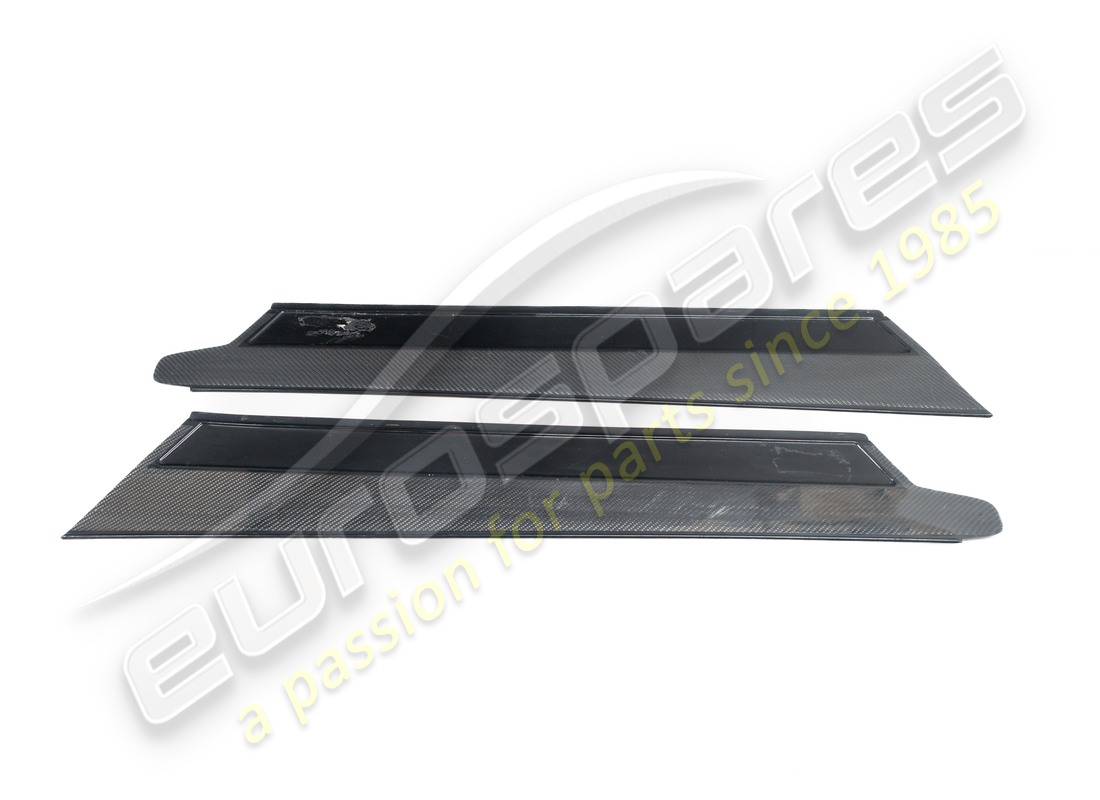 USED EUROSPARES CARBON KICK PLATE (PAIR). PART NUMBER 65619010 (1) used eurospares carbon kick plate (pair). part number 65619010 (1)