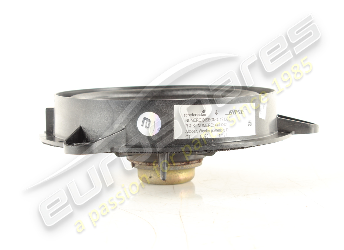 used maserati rear loud speaker woofer.. part number 191369 (3)