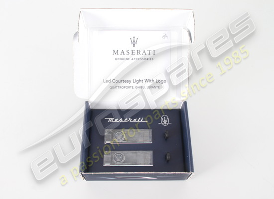 new maserati courtesy lights with logo kit part number 940001126