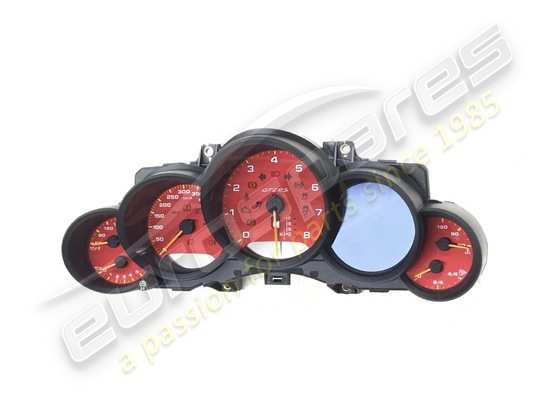 used porsche instrument cluster (red) part number 9p3920650c 84a